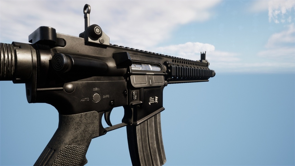 【VRChat MA対応】MK18 Assault Rifle IK System & Weapon System