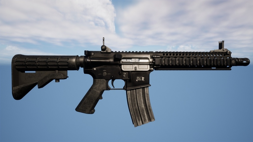 【VRChat MA対応】MK18 Assault Rifle IK System & Weapon System