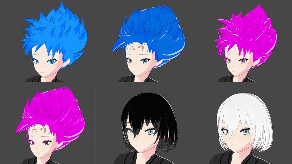Lisara's Female Saiyan Hair Preset Pack (Free Release) + Basic Outfits.