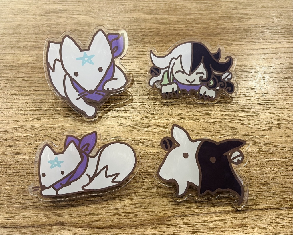 アクリルクリップ4種セット