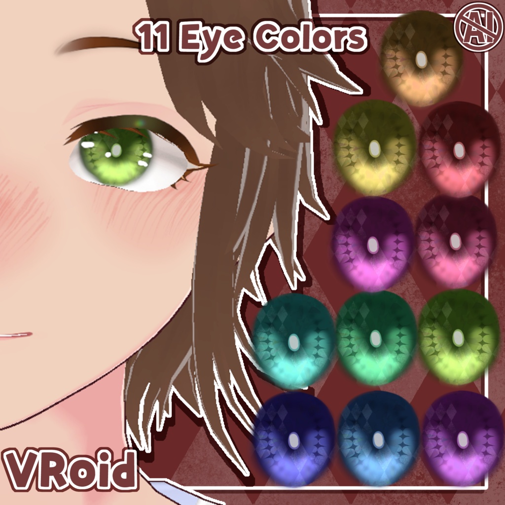 ⟡ Diamond Vroid Eye Textures ⟡