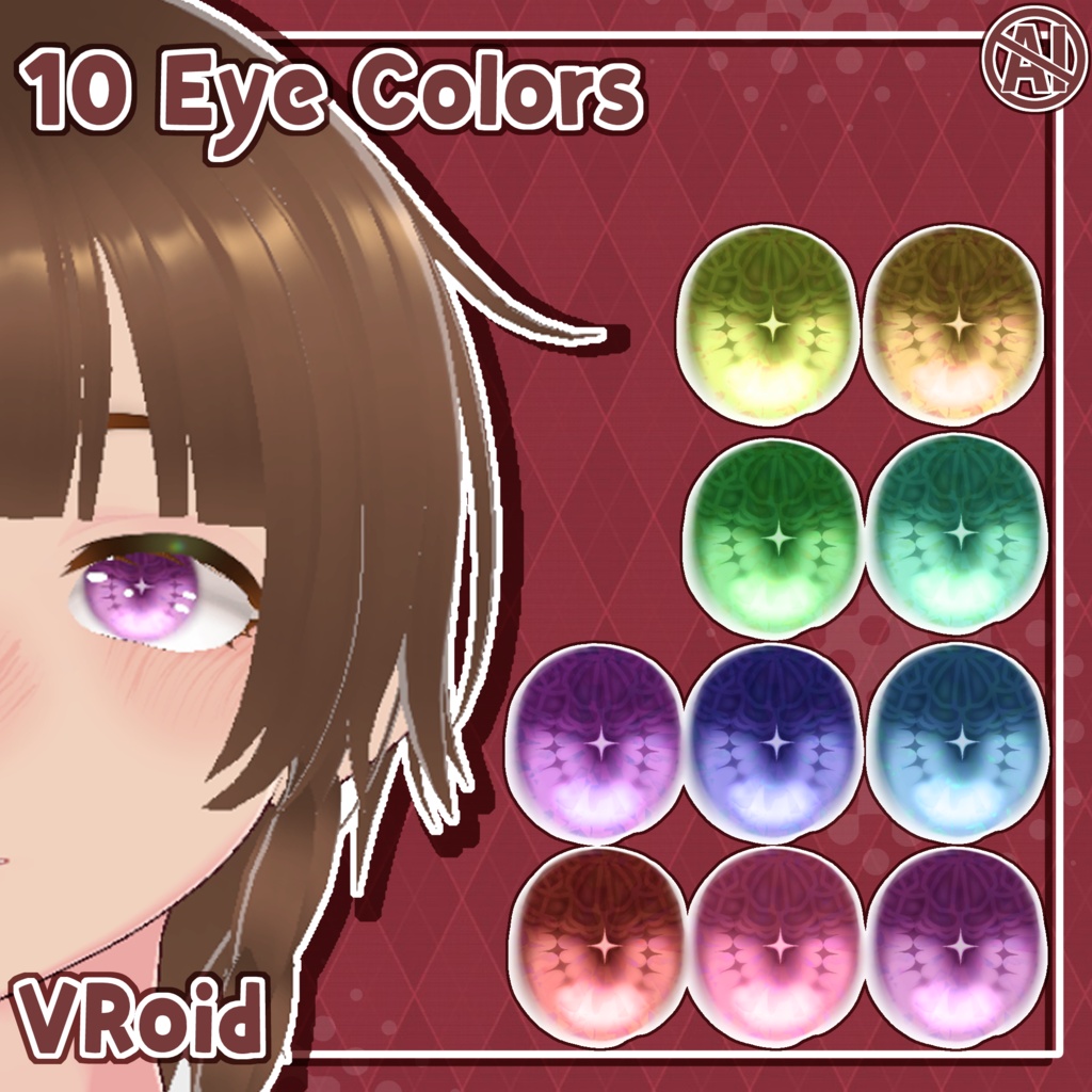 ⟡ Lace Vroid Eye Textures ⟡