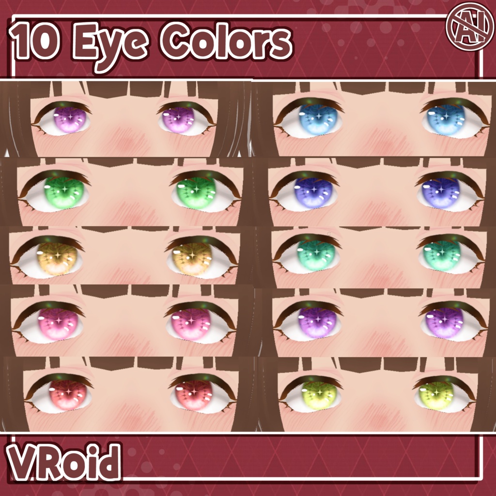⟡ Lace Vroid Eye Textures ⟡