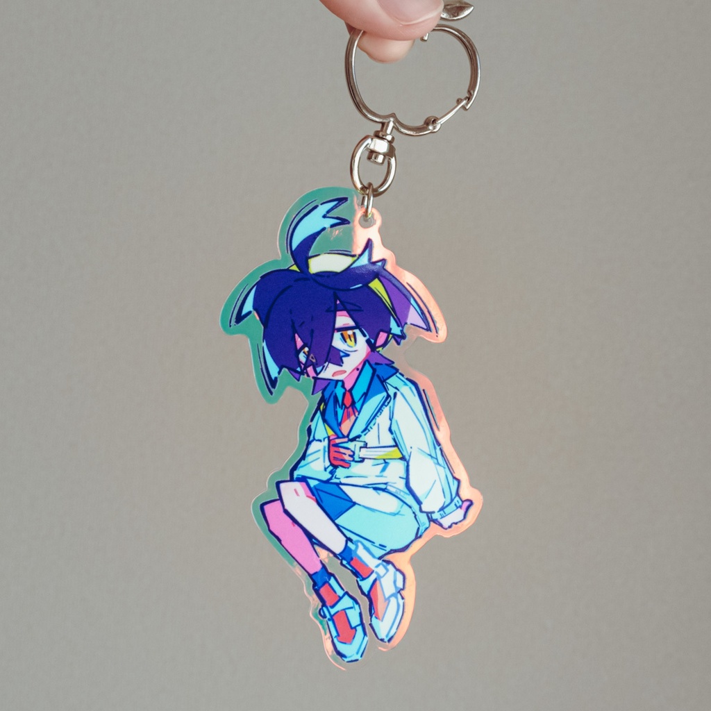 【再版】オーロラ&蛍光アクリルキーホルダー