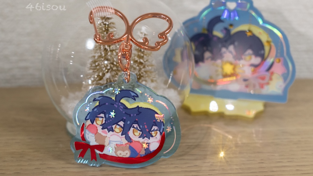 箔押しアクリルスタンド・アクキーセット❄️