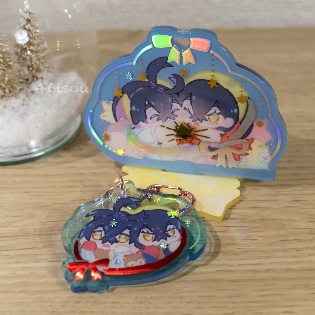 箔押しアクリルスタンド・アクキーセット❄️