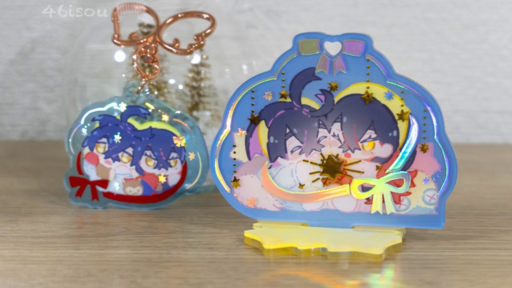 箔押しアクリルスタンド・アクキーセット❄️