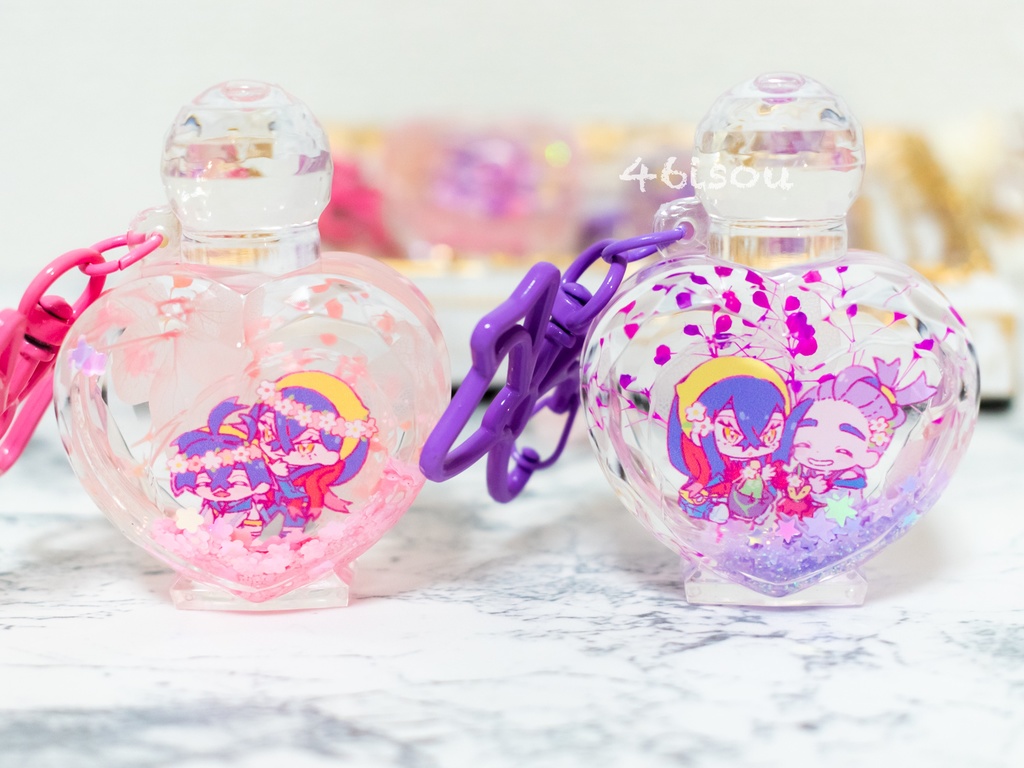 パフュームボトルオイルキーホルダー