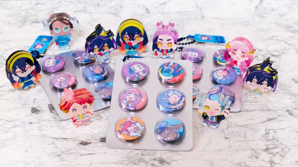 リーグ部お薬風缶バッジセット(9/28再版)