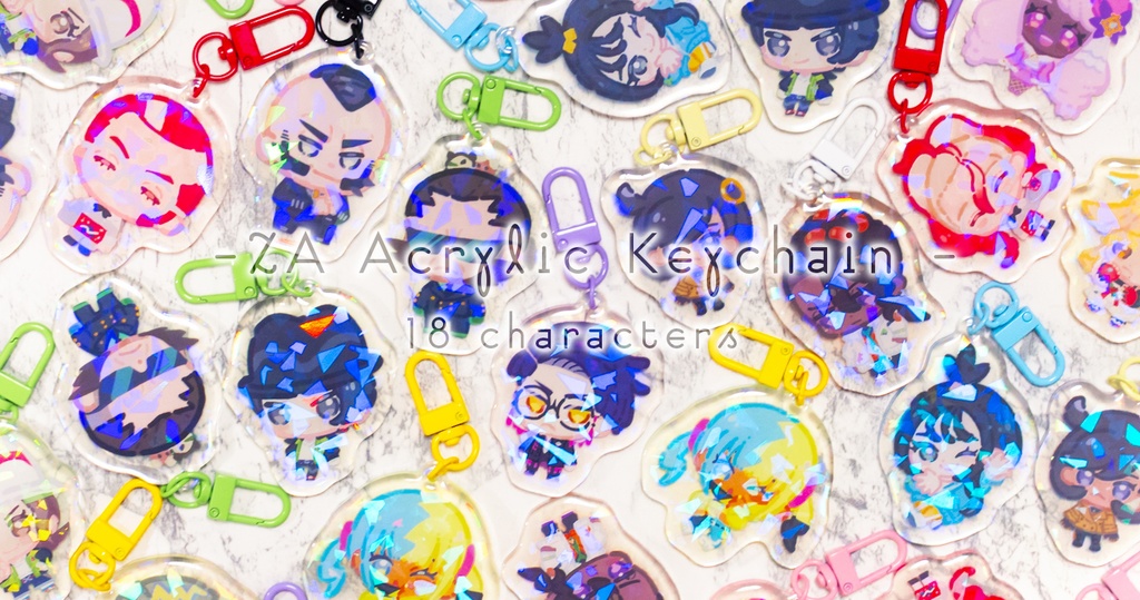 ZAアクリルキーホルダー(再版)