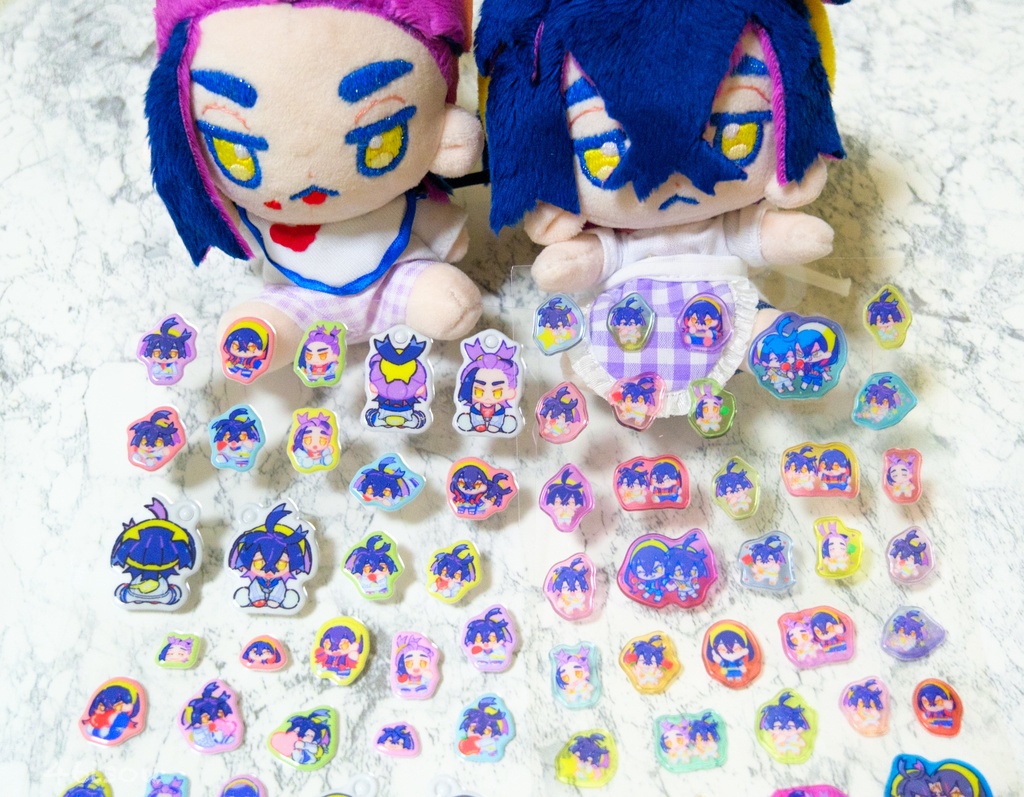 キタカミ姉弟ぷっくりシール