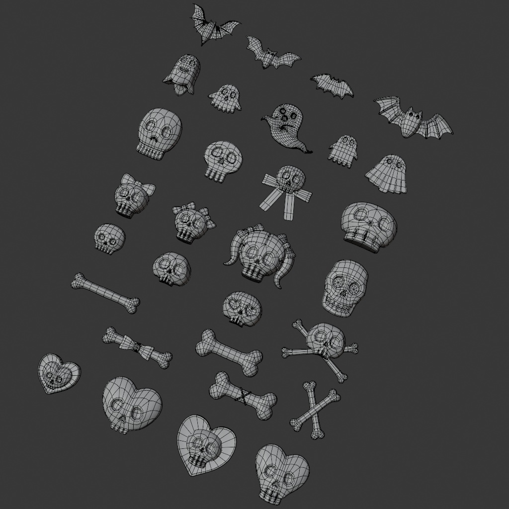 キュートホラーチャームセット