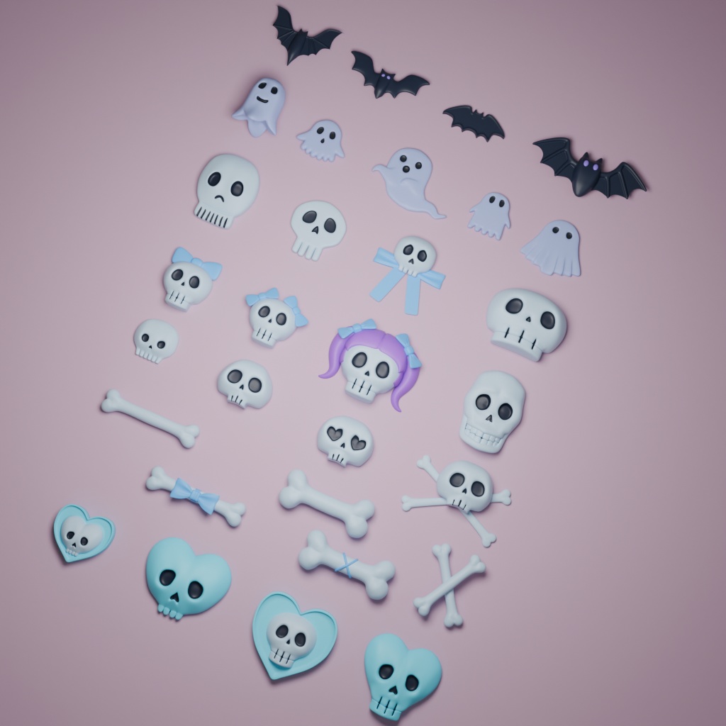 キュートホラーチャームセット