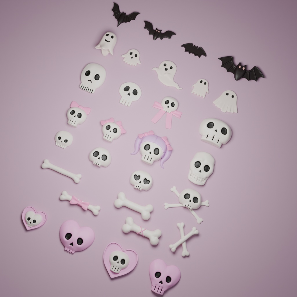 キュートホラーチャームセット