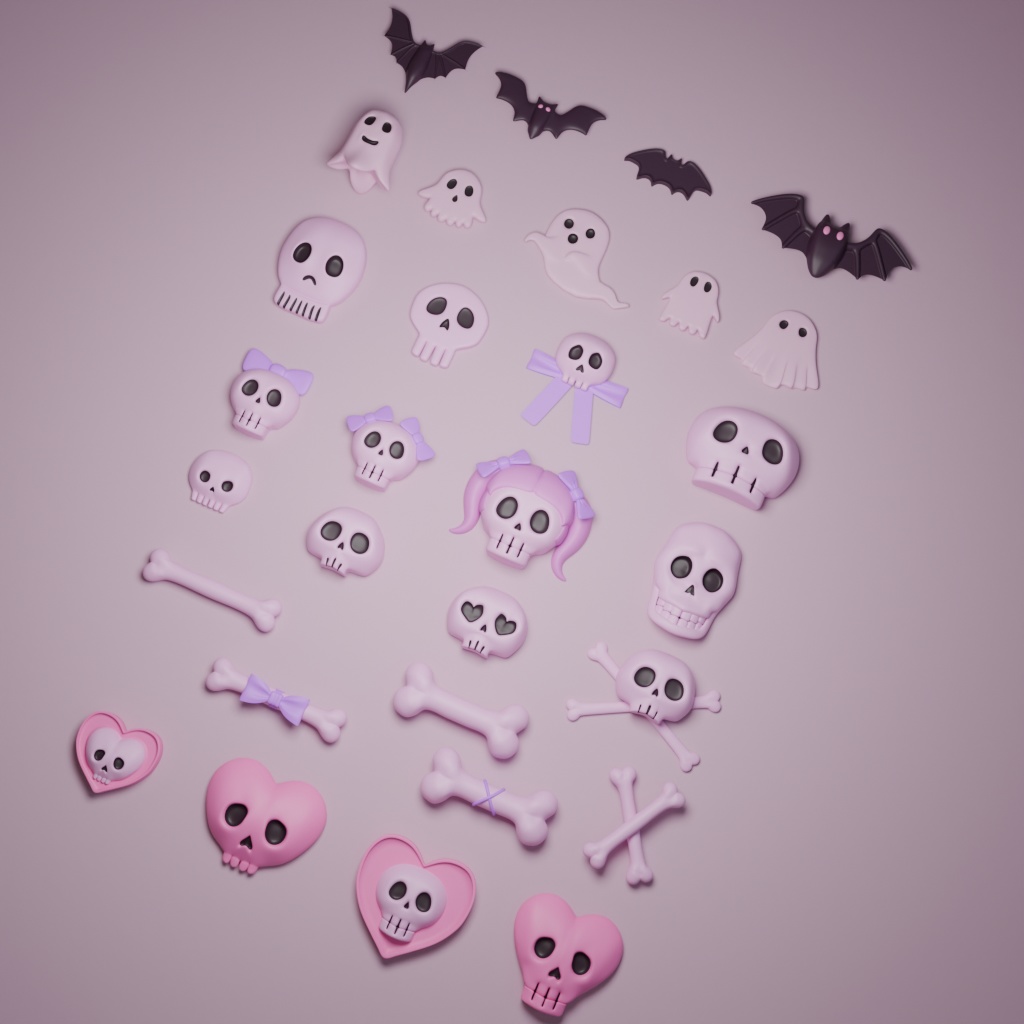 キュートホラーチャームセット