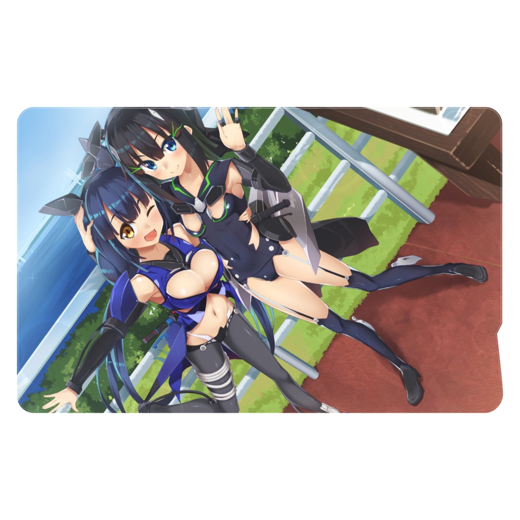 栞さんとフィーデルのICカードステッカー