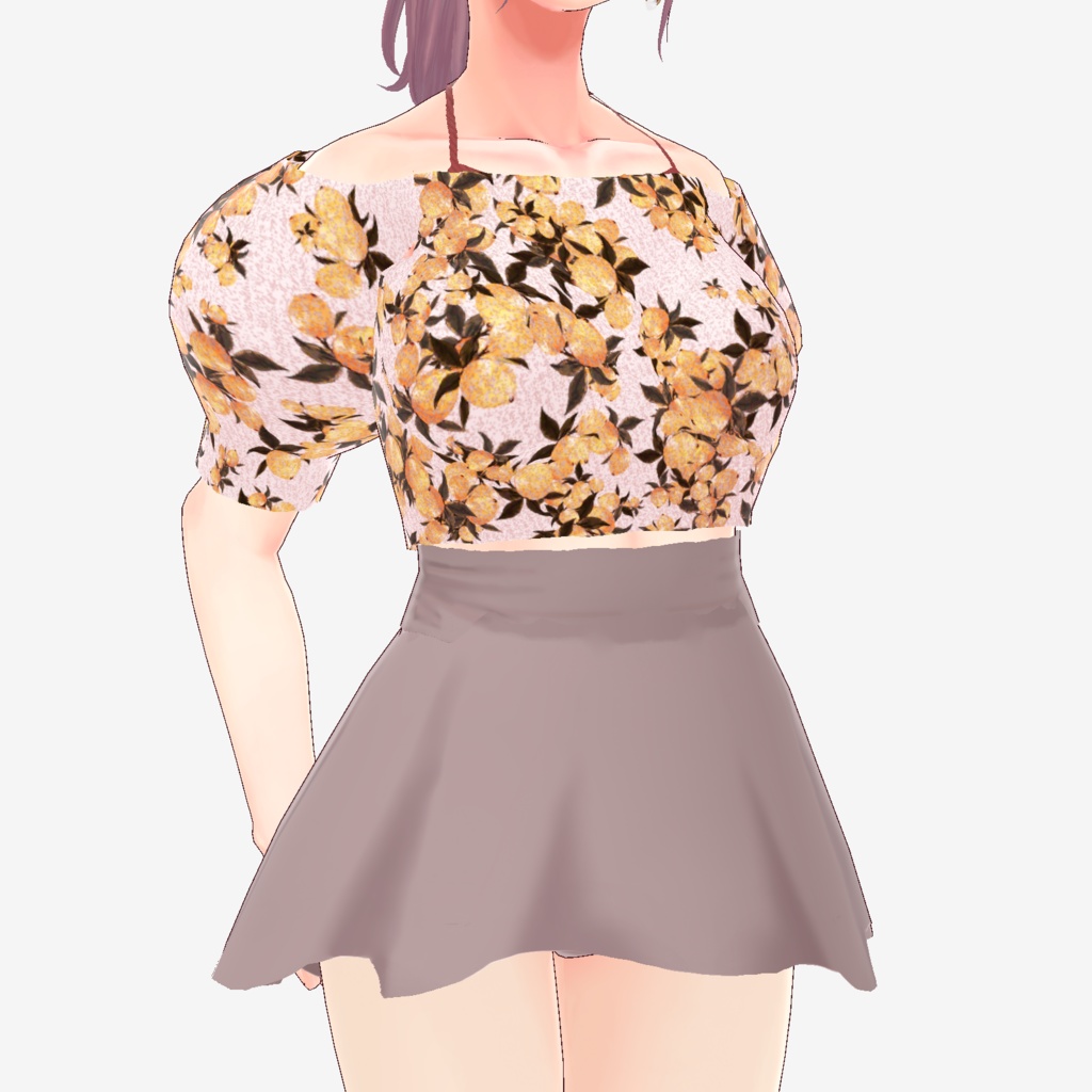 無料【VRoid正式版】テラコッタマルチウェイビキニセットアップ #Memen_tosv_v