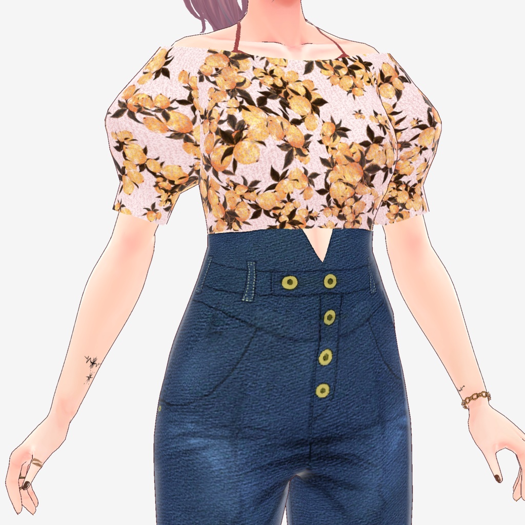 無料【VRoid正式版】テラコッタマルチウェイビキニセットアップ #Memen_tosv_v