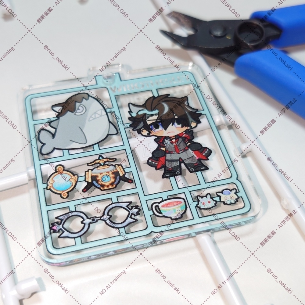 ランナー風アクリルキーホルダー