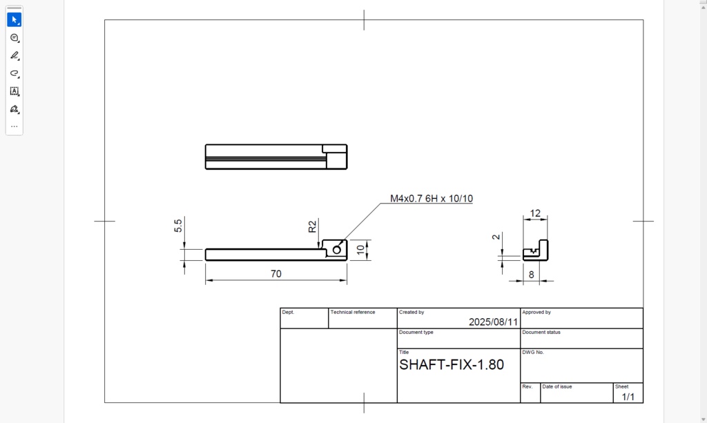 ミニ四駆シャフト曲がり矯正治具(JLCCNC用データ)