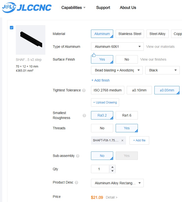 ミニ四駆シャフト曲がり矯正治具(JLCCNC用データ)