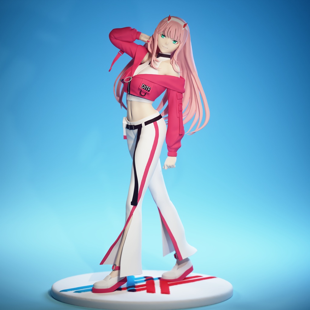 ゼロツー 街着編 【3Dプリンター】STL