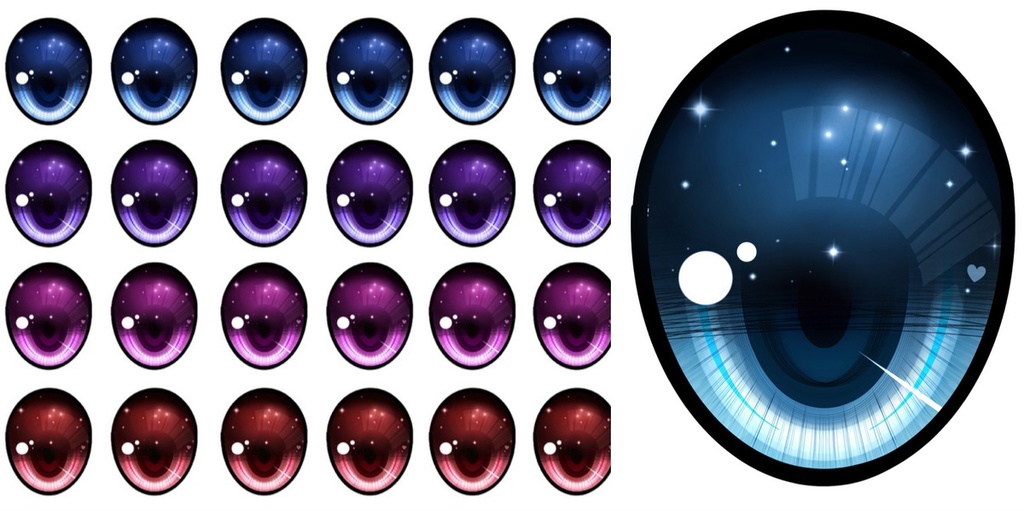 【無料配布】ドールアイ虹彩データ【商用可】