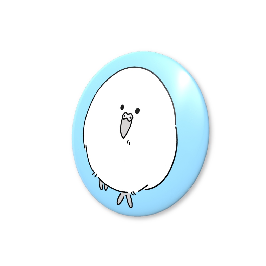 しろくてまんまるなナゾのトリ オリジナル缶バッジ