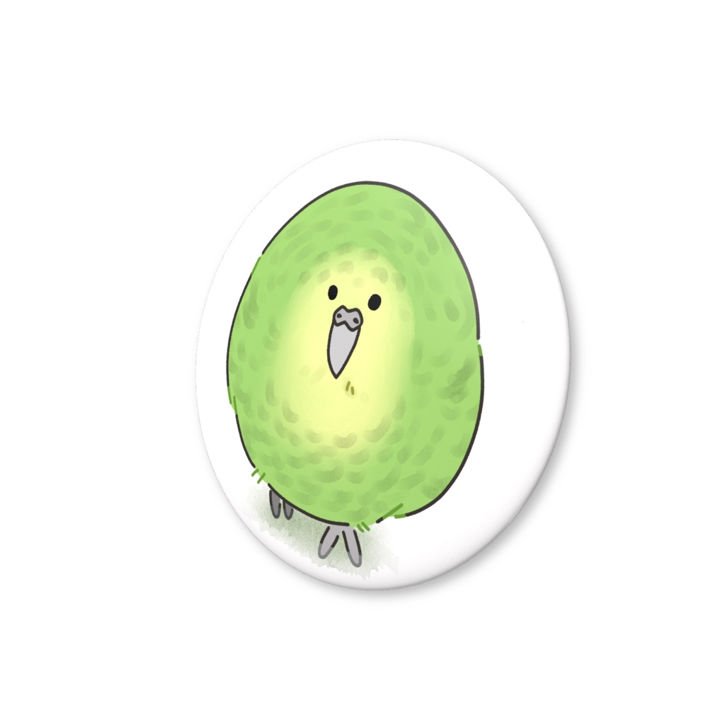 まんまるカカポのオリジナル缶バッジ