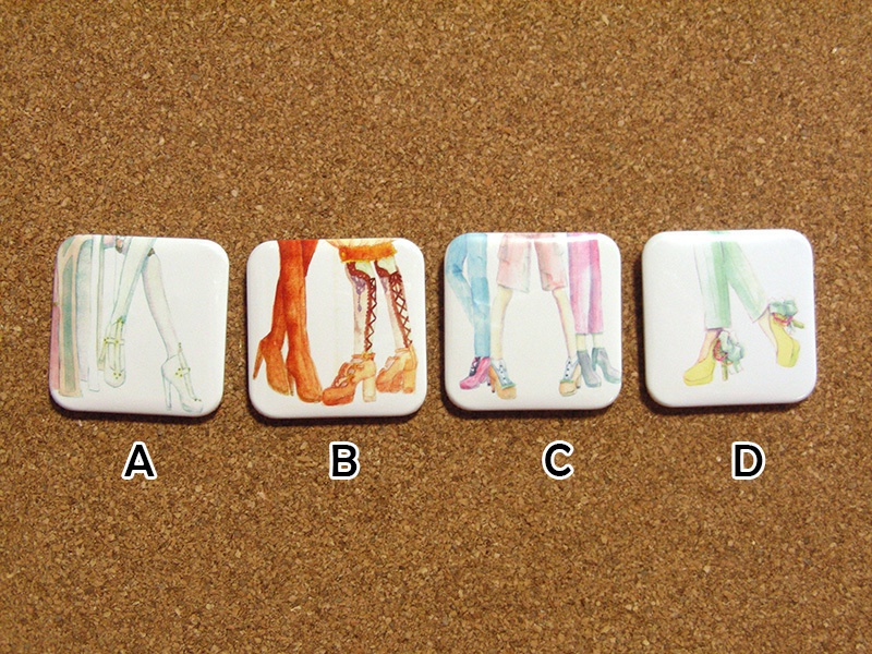 ハイヒール缶バッジ