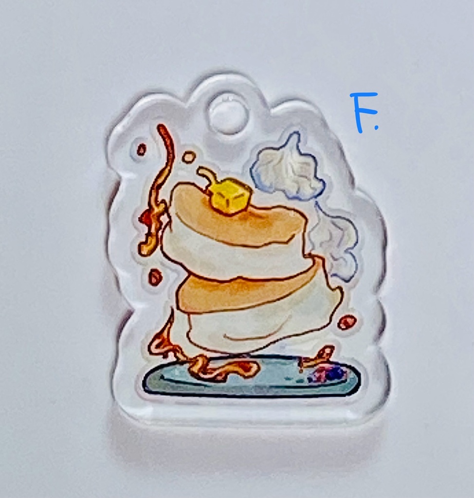 ごはんスタンプミニアクリルキーホルダー