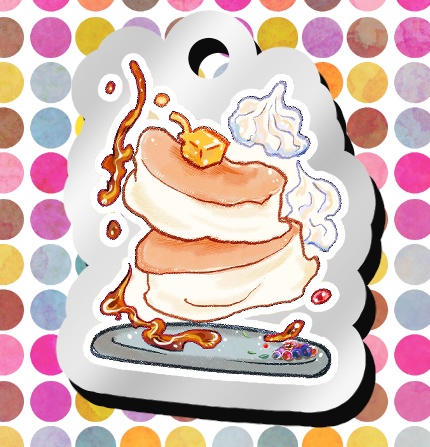 ごはんスタンプミニアクリルキーホルダー