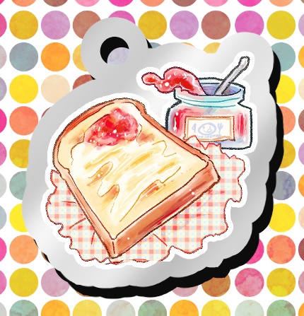 ごはんスタンプミニアクリルキーホルダー