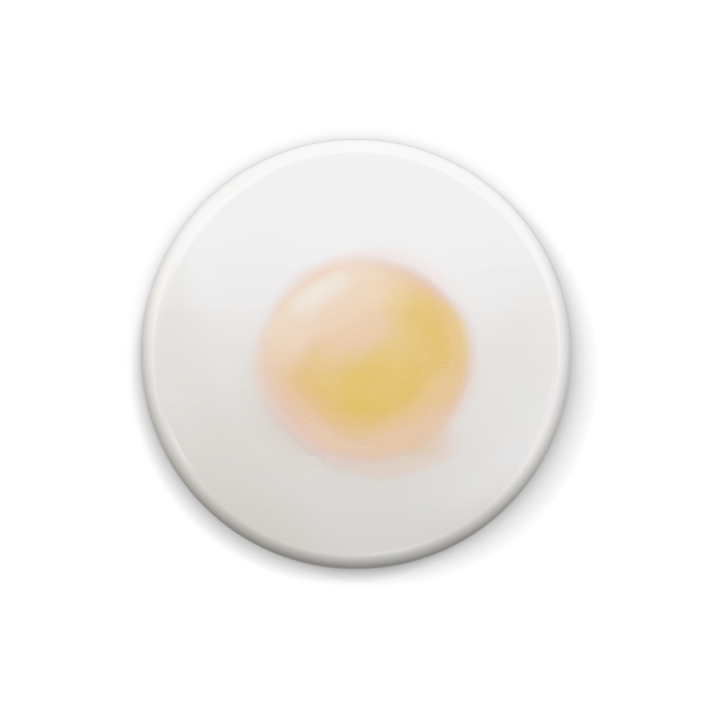 目玉焼き缶バッジ