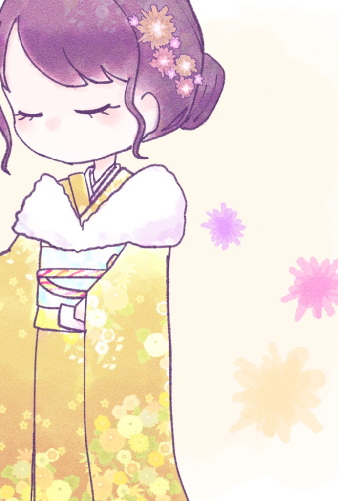 オリジナルポストカード 振袖