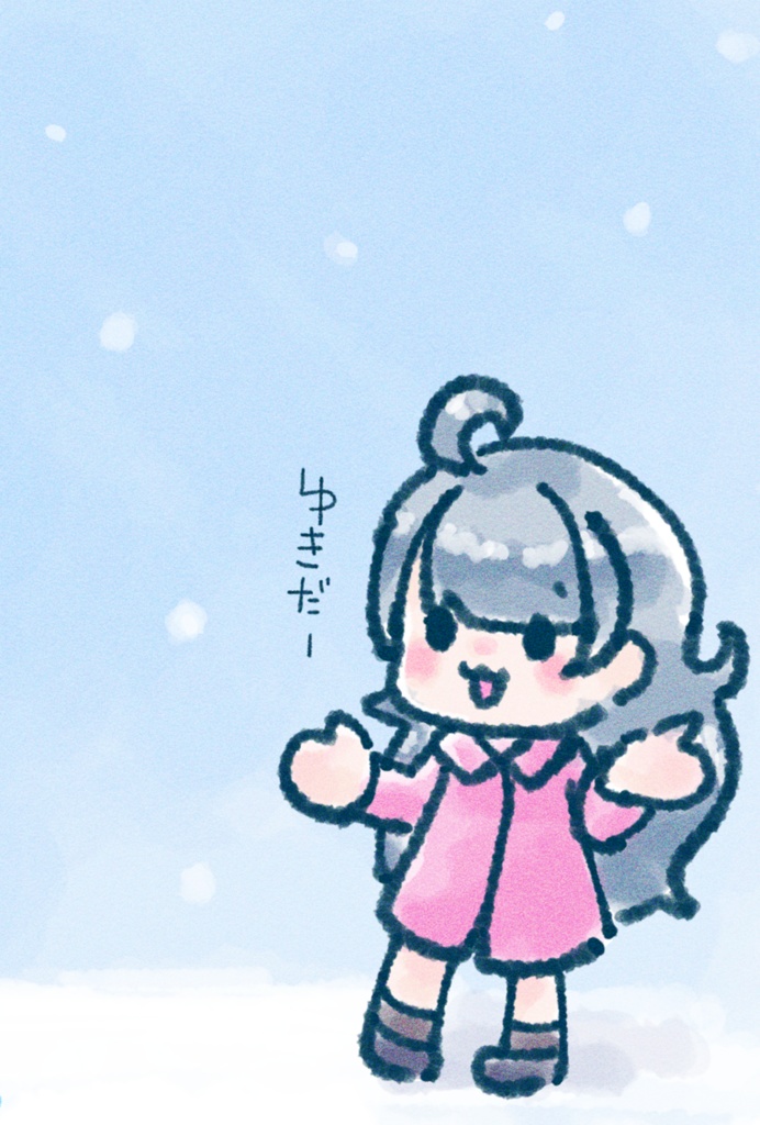 オリジナルポストカード ゆきふり