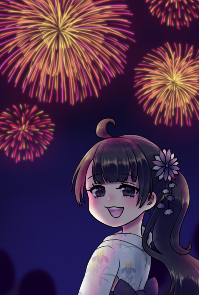 オリジナルポストカード 花火