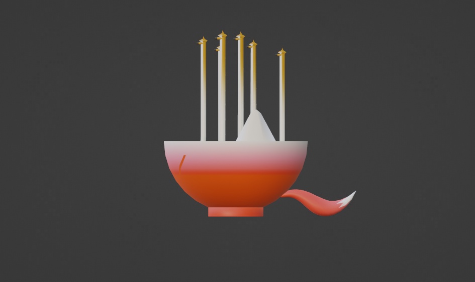 ながいきつねうどん - 狐ゃ庵アイテム