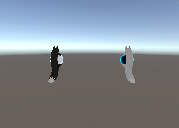 二つの狐玉 - 双狐