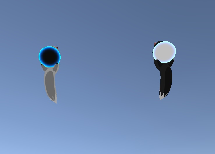 二つの狐玉 - 双狐