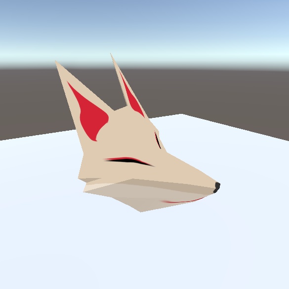 【汎用】キツネお面 - 狐ゃ庵アイテム