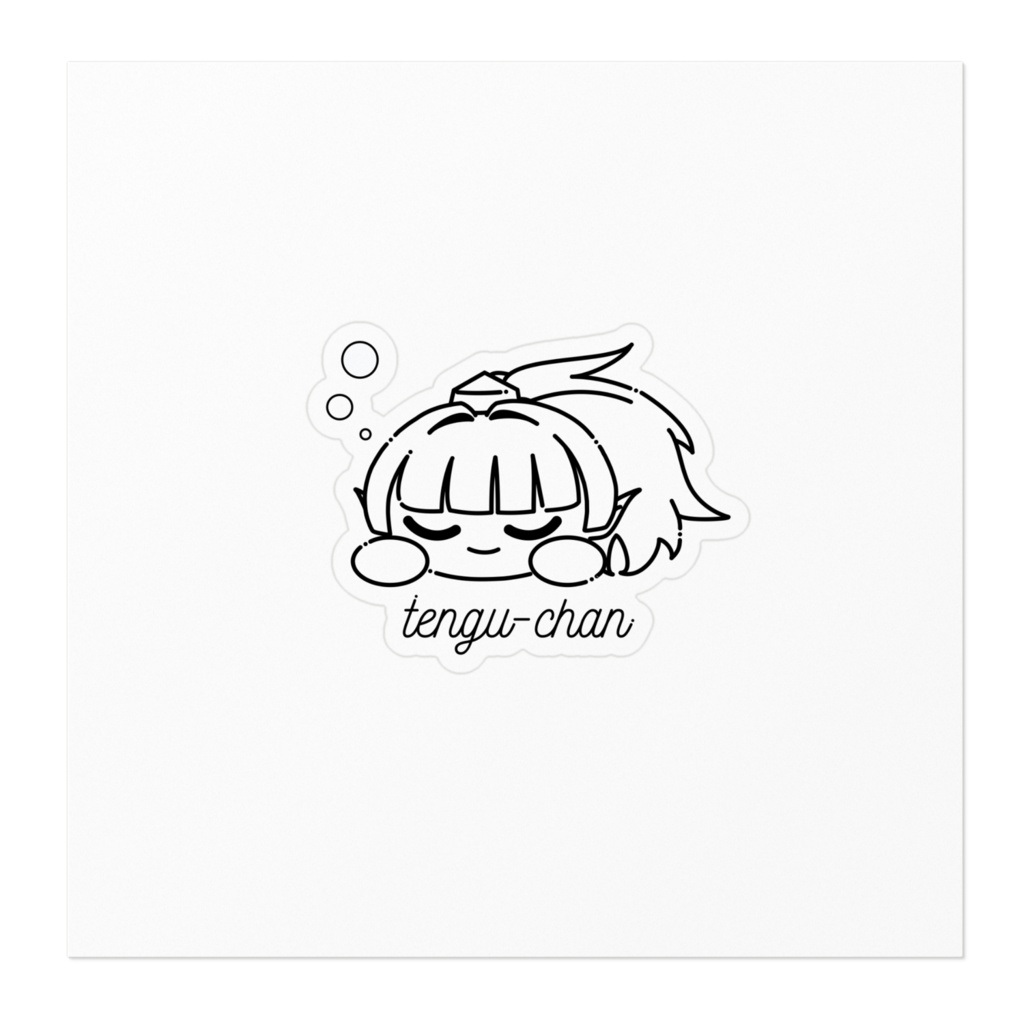 眠たい天狗ちゃんステッカー
