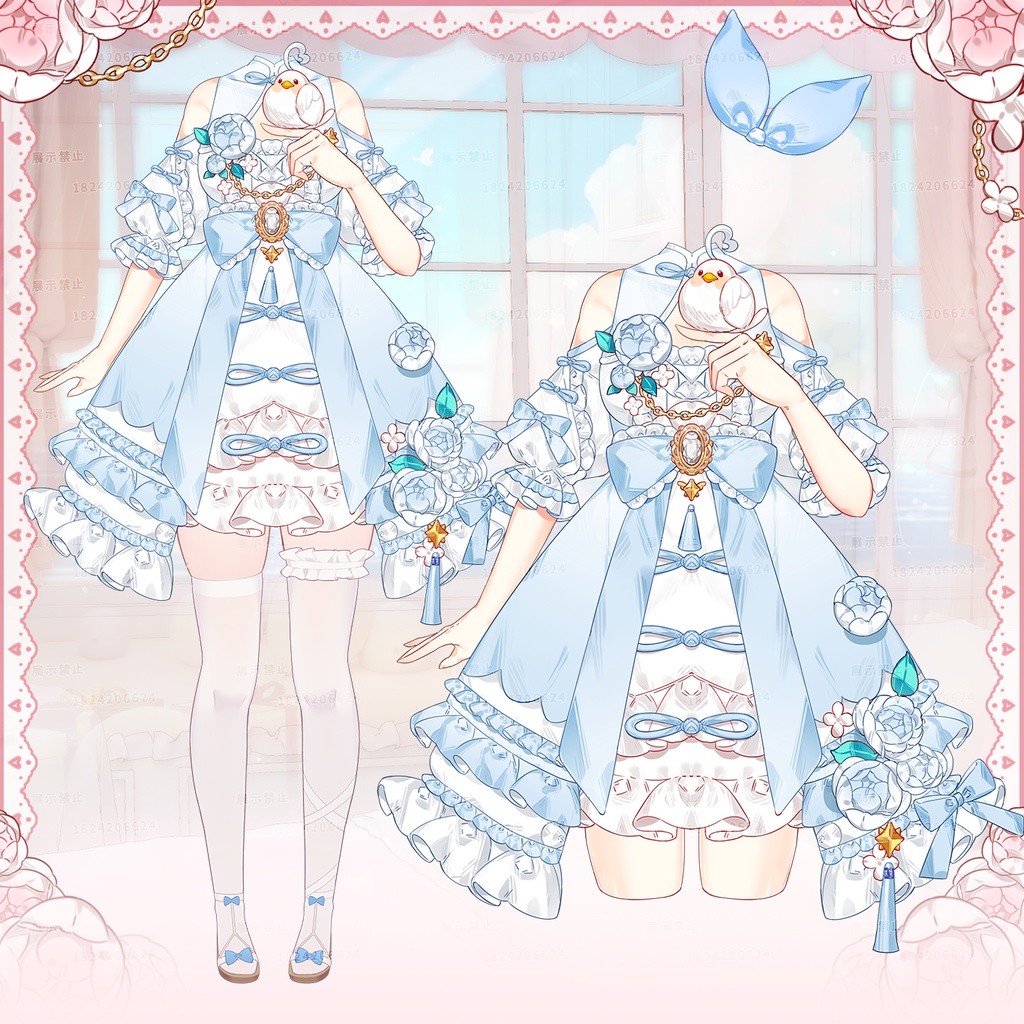 【VTuber】【Vts】【ロリータ】Vtuberロリータスカート/VTSダイナミックペンダント