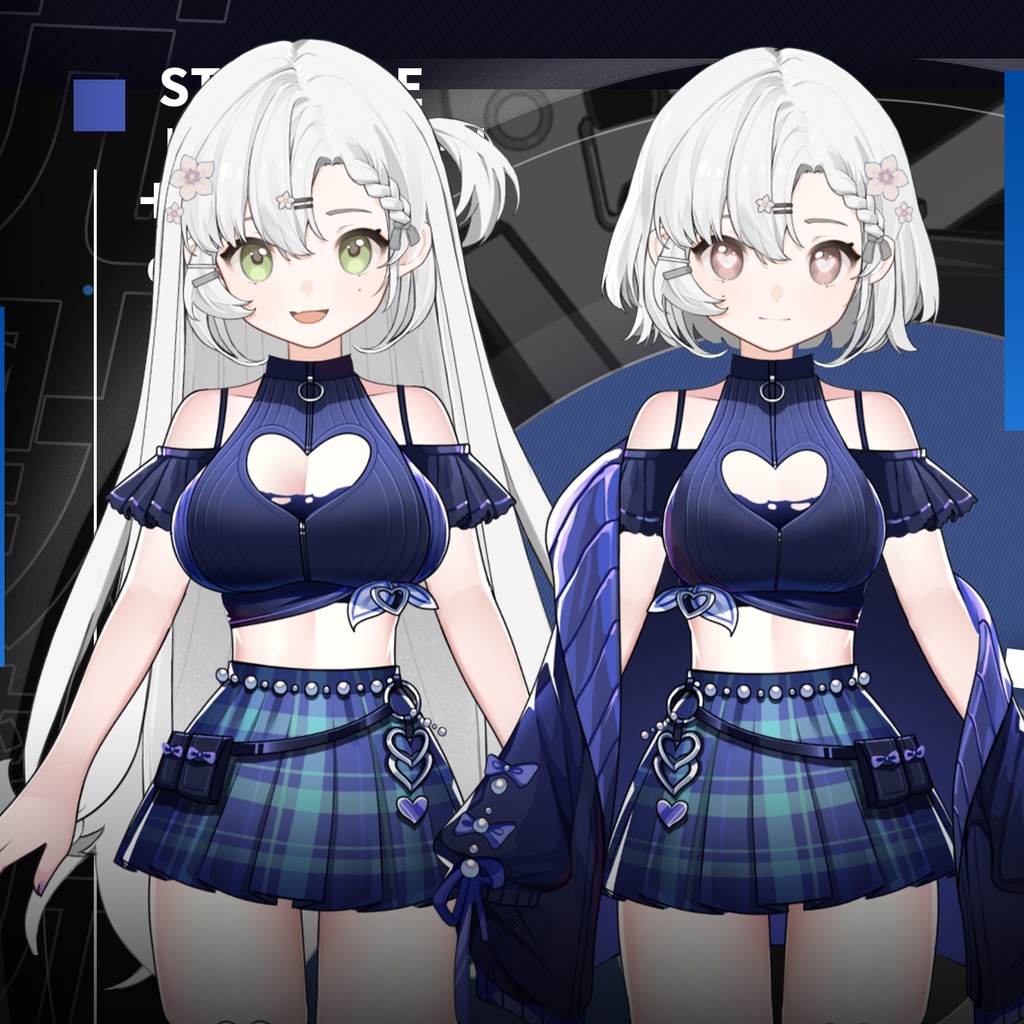 【Vts】【VTuber向け】【パープルベゴニア】Vtuber新作衣装/ダイナミックVTSペンダントセット