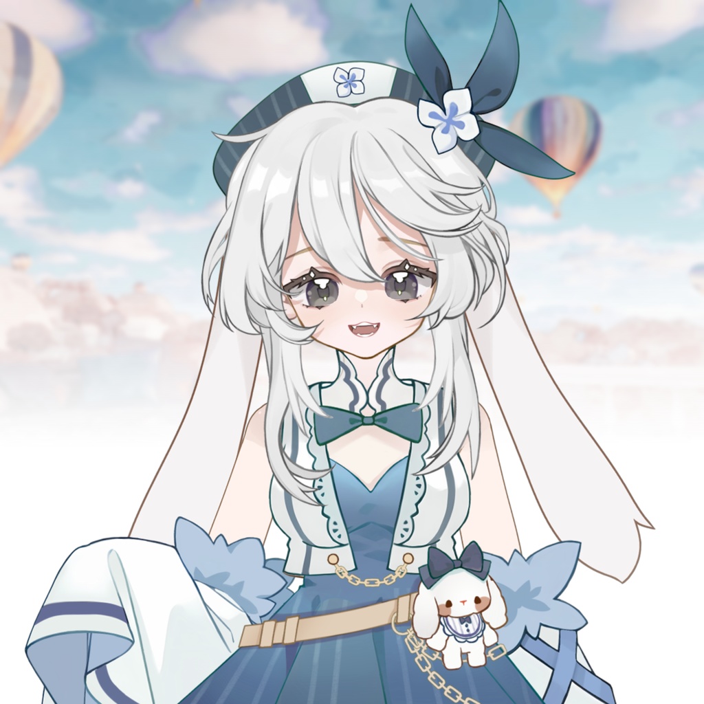 【無料】量販モデル【六初】ガールライブ2D vtb生放送映像/Vtuber完成品 Live 2D/Vtuber汎用モデル