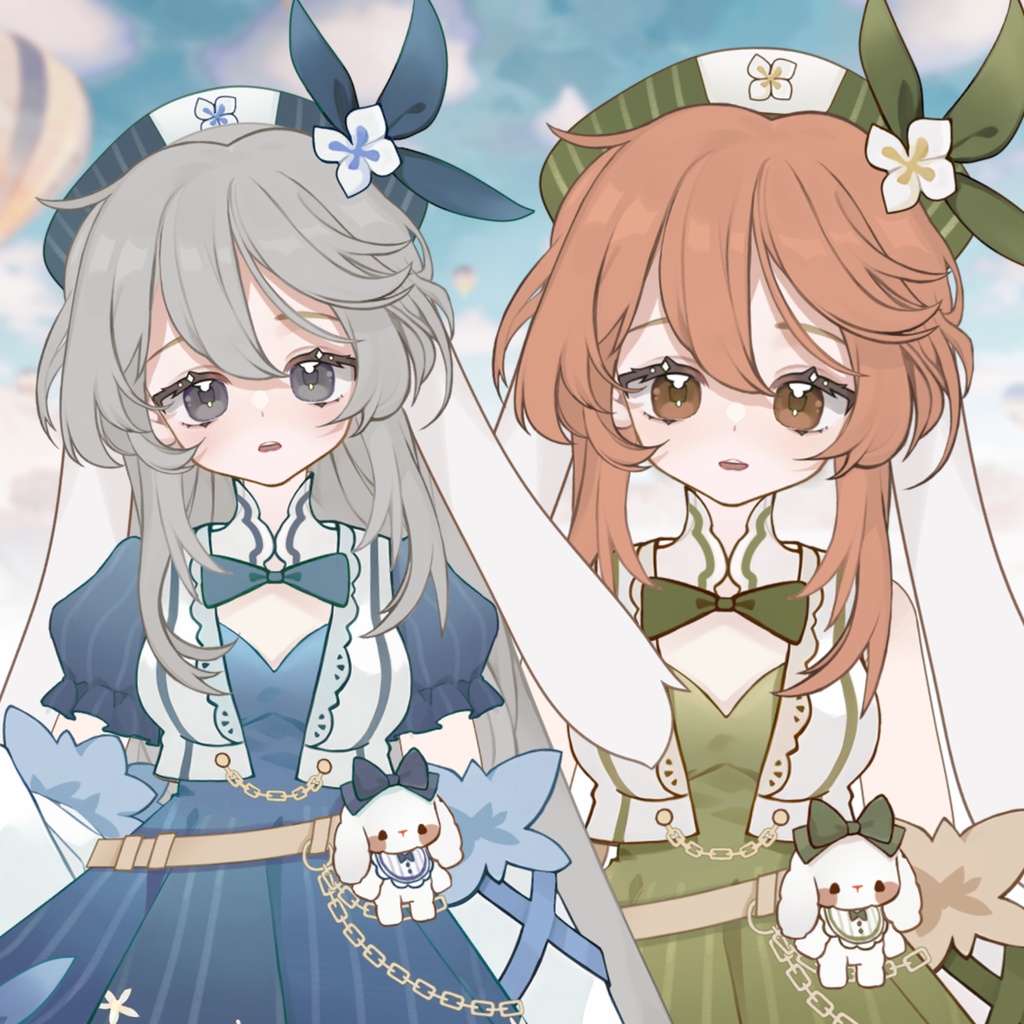 【無料】量販モデル【六初】ガールライブ2D vtb生放送映像/Vtuber完成品 Live 2D/Vtuber汎用モデル