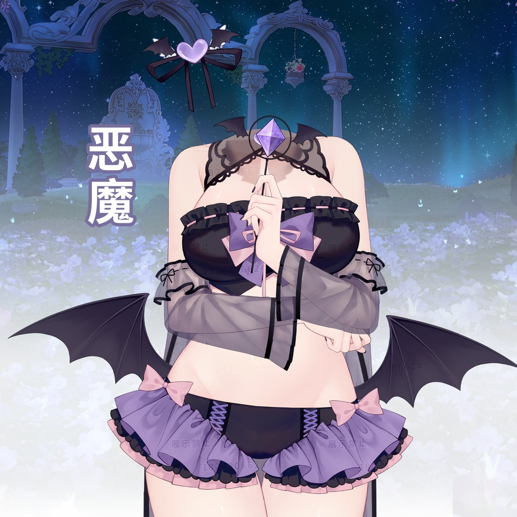 【天使悪魔】VTSダイナミック衣装ペンダント/Vtuber新衣装