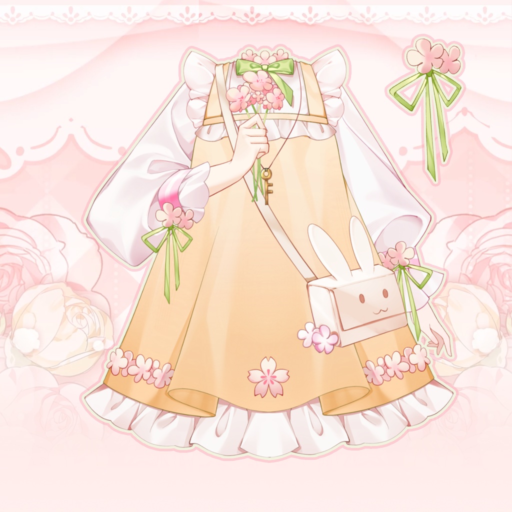 【Vts】【VTuber向け】【小兔包】vts全身ストラップ/Vtuberダイナミック衣装です