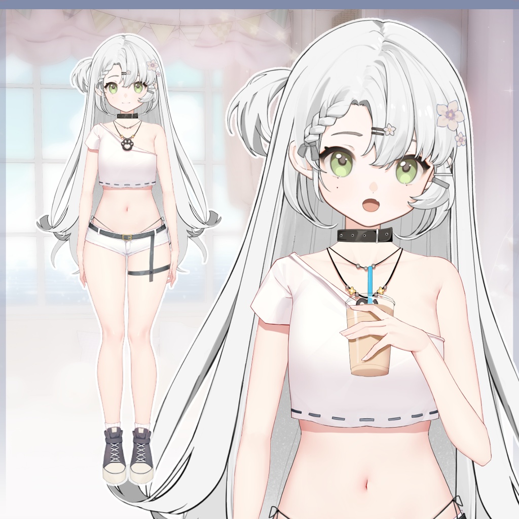 【Vts】【VTuber向け】【云步】Vtuber新作衣装/ダイナミックVTSペンダントセット