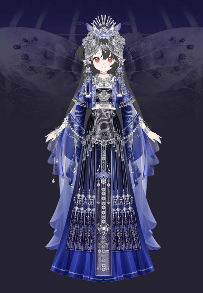 【Vts】【VTuber向け】【苗蛊】中国の民族イメージのスタイル/Vtuberです新作衣装/ダイナミックVTSペンダントセット